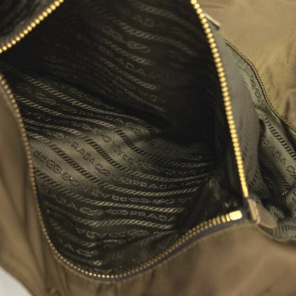 PRADA Bear Stone Tote bag Nylon / Leather BrownBased/GoldHardware - Picture 11 of 16